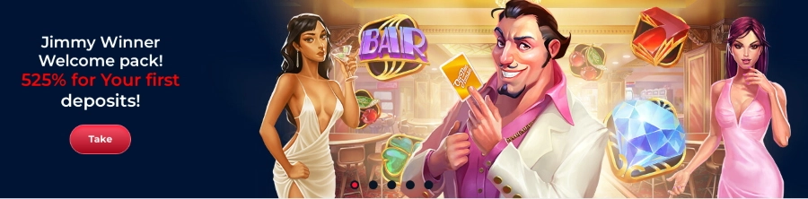 JimmyWinner Casino welcome bonus