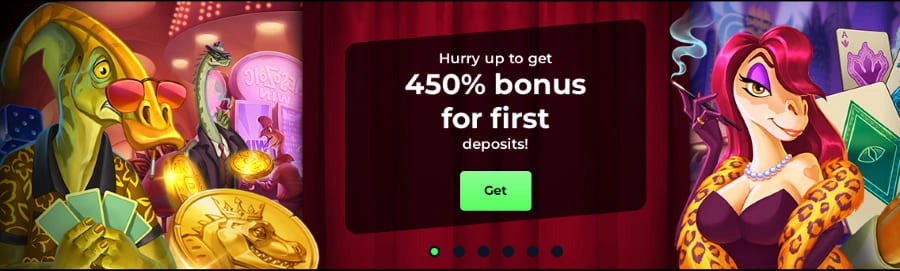 RaptorWins Casino welcome bonus