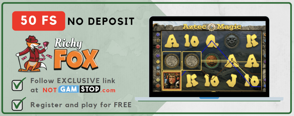 Richy Fox EXCLUSIVE no deposit bonus