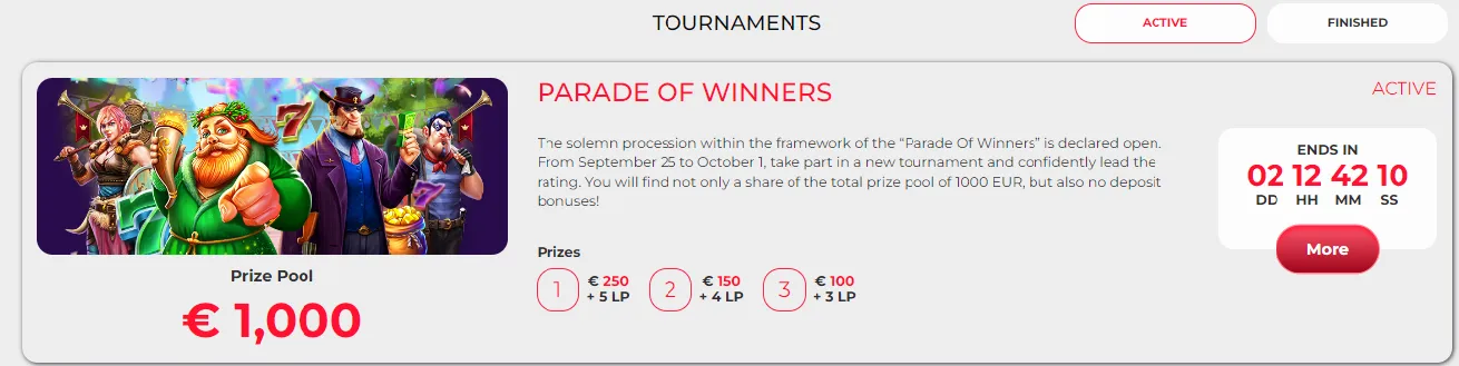 jimmy winner tournaments