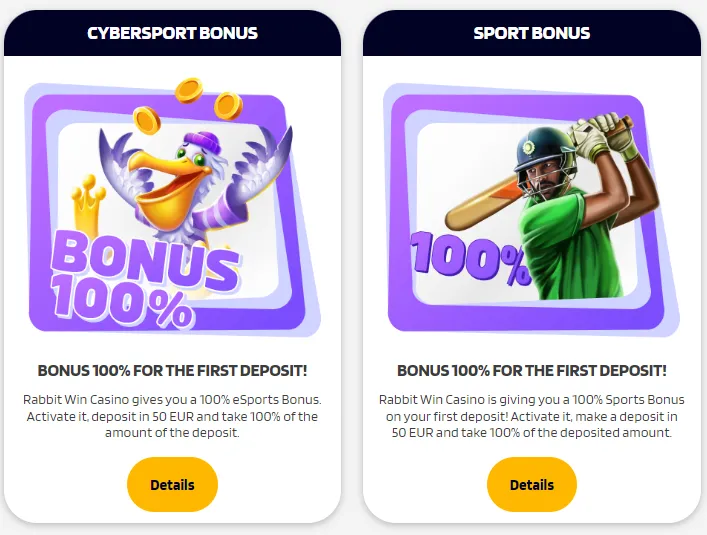 rabbit win sports bonus