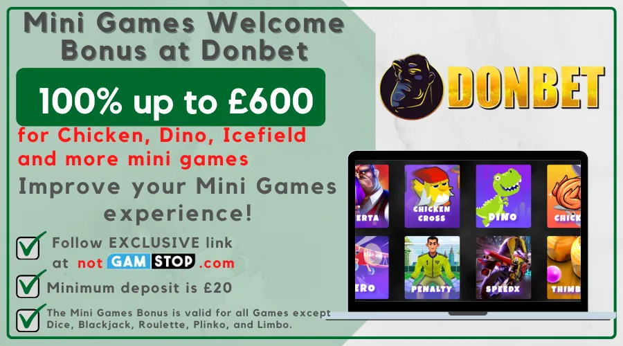 donbet mini games welcome bonus