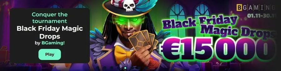 Black friday magic drops tournament from Admiral Shark casino