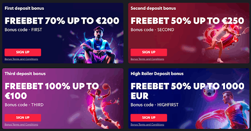 1red freebet