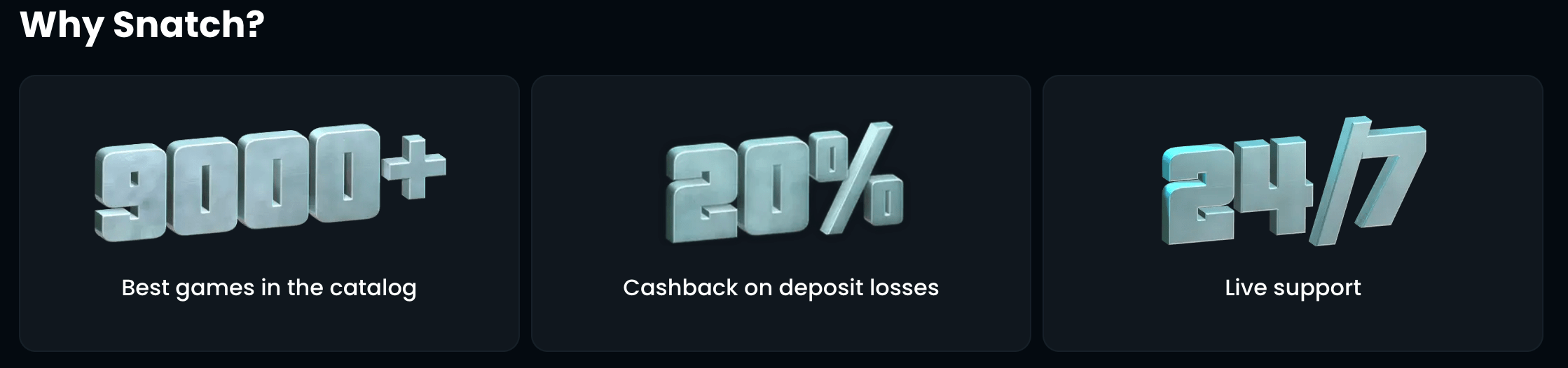snatch casino bonus code
